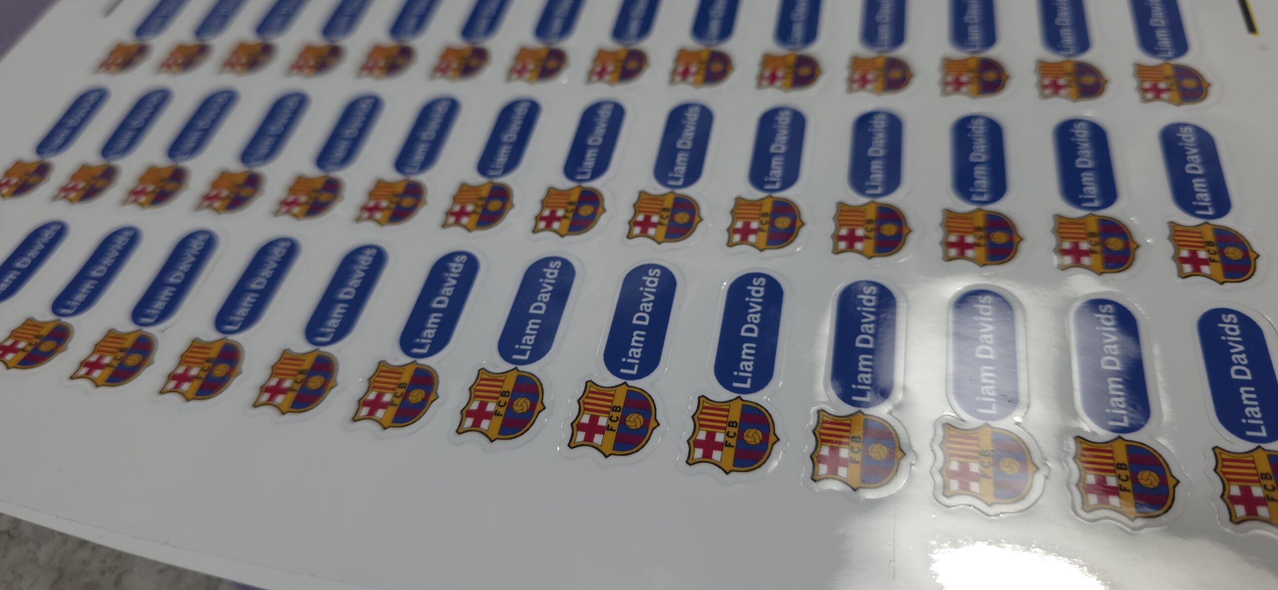 Soccer Themed Glossy Label - Image 2