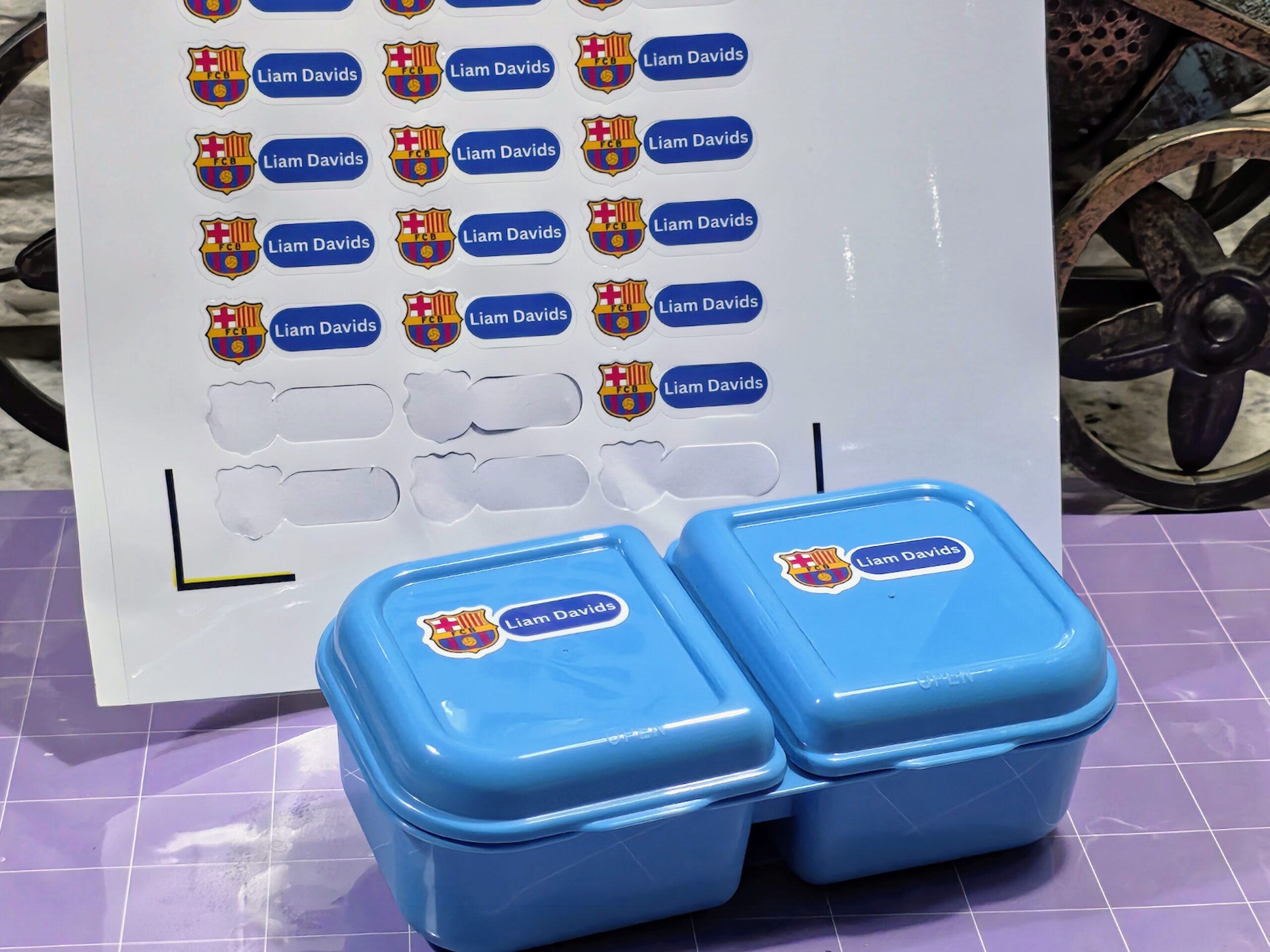Soccer Themed Glossy Label - Image 4