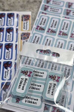 School Name Label Sheets