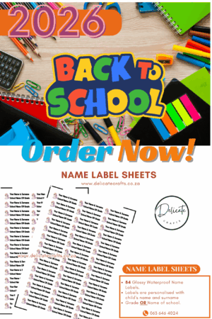 Name Label Sheets