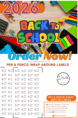 Pen & Pencil Wrap Labels