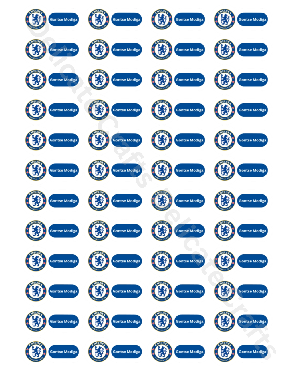Glossy Soccer Labels