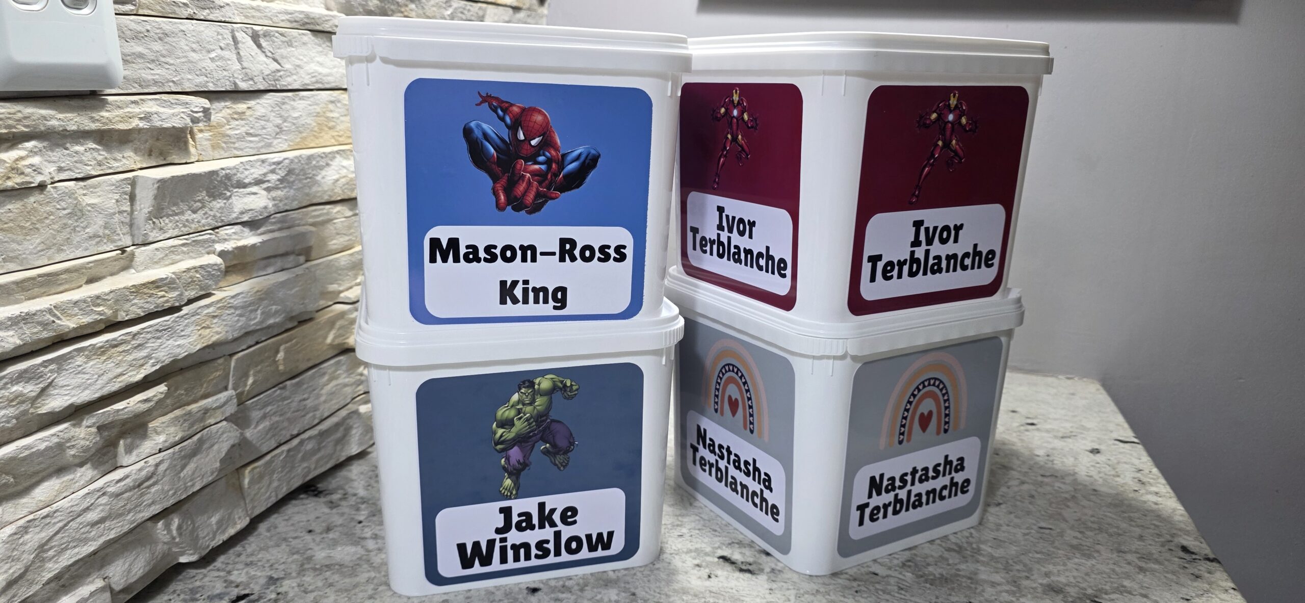 5 litre Ice Cream Stationery Box Labels